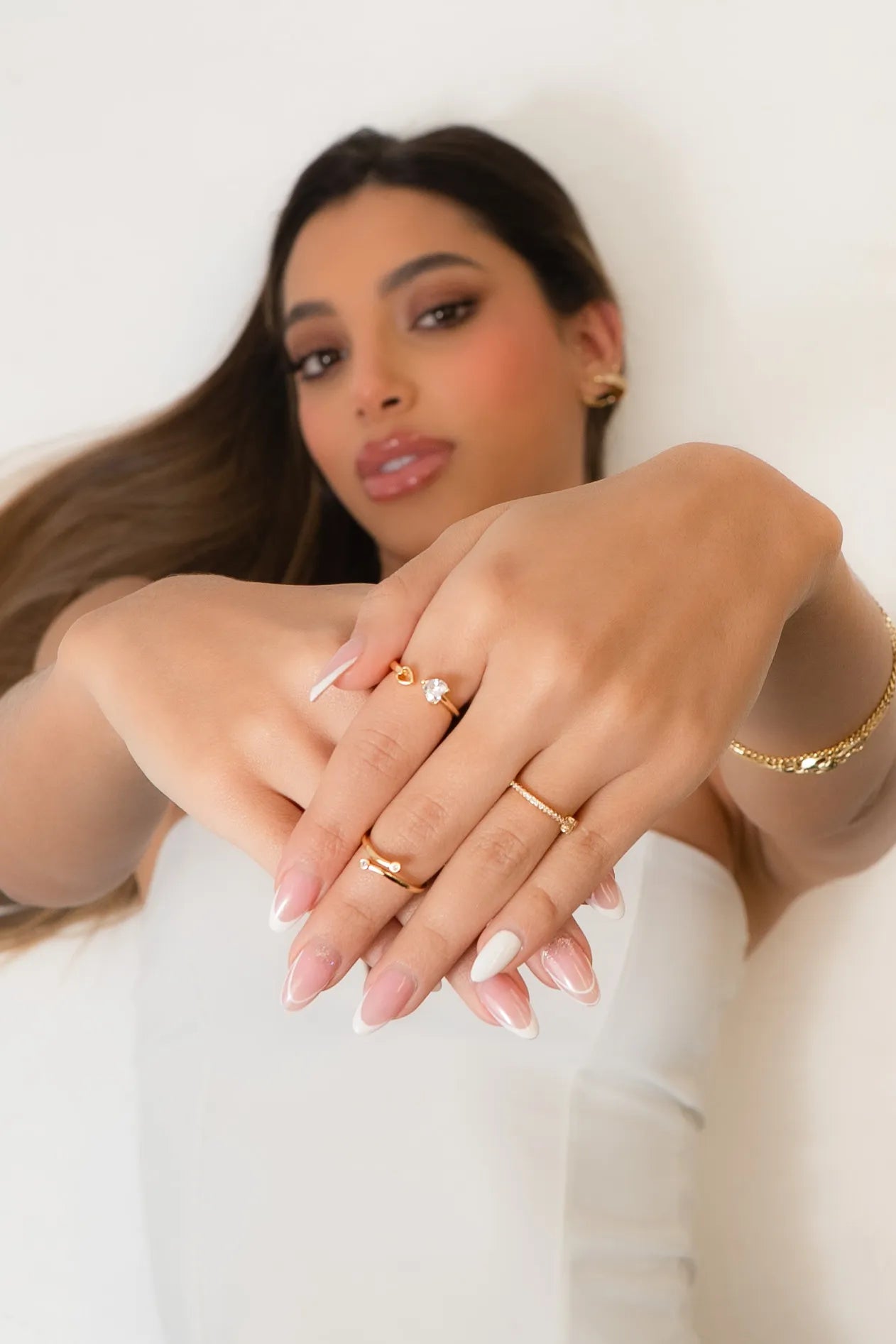 Anillo Flicker Ajustable Oro Laminado