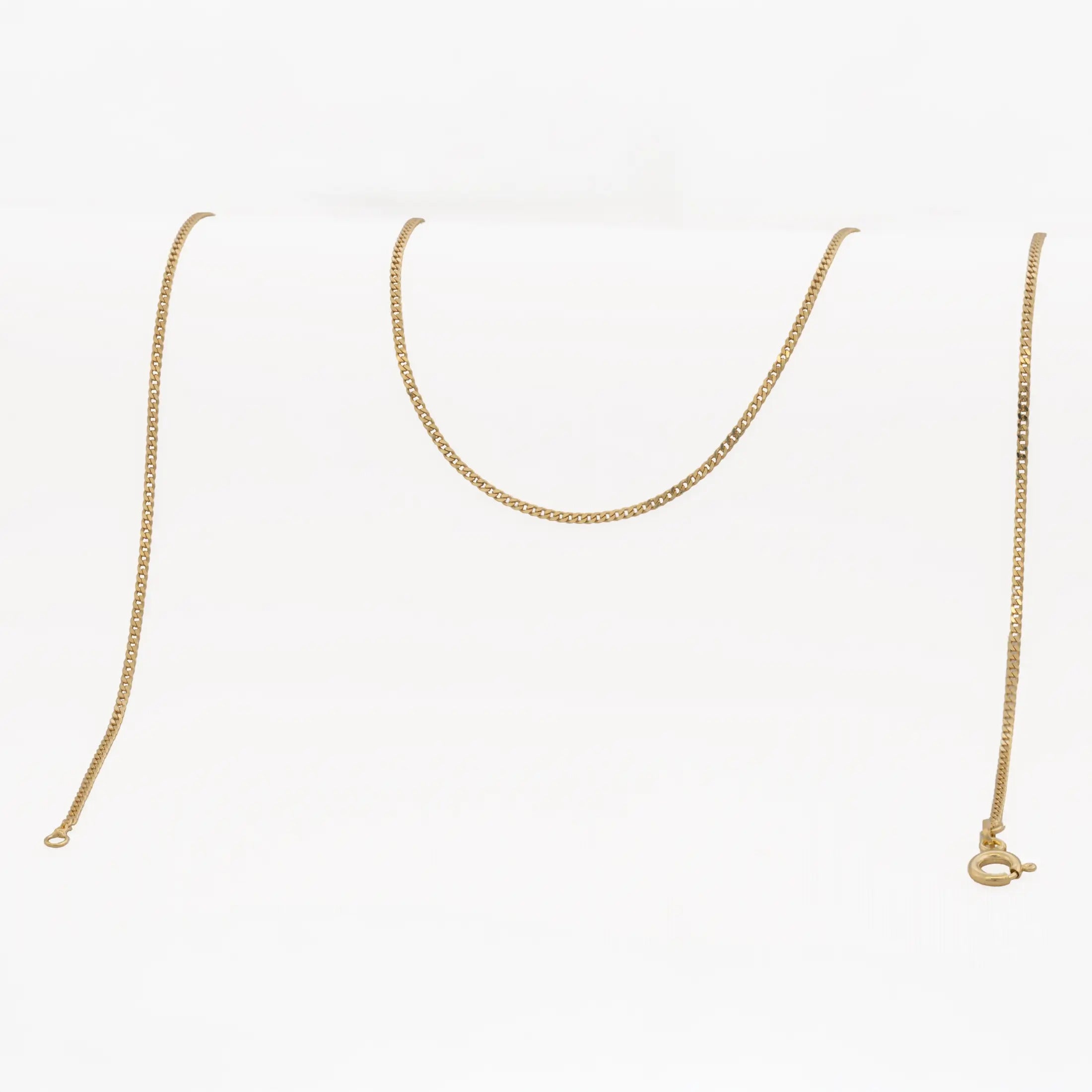 Cadena Cubanita IT 1.5 mm 60 cm Oro Laminado