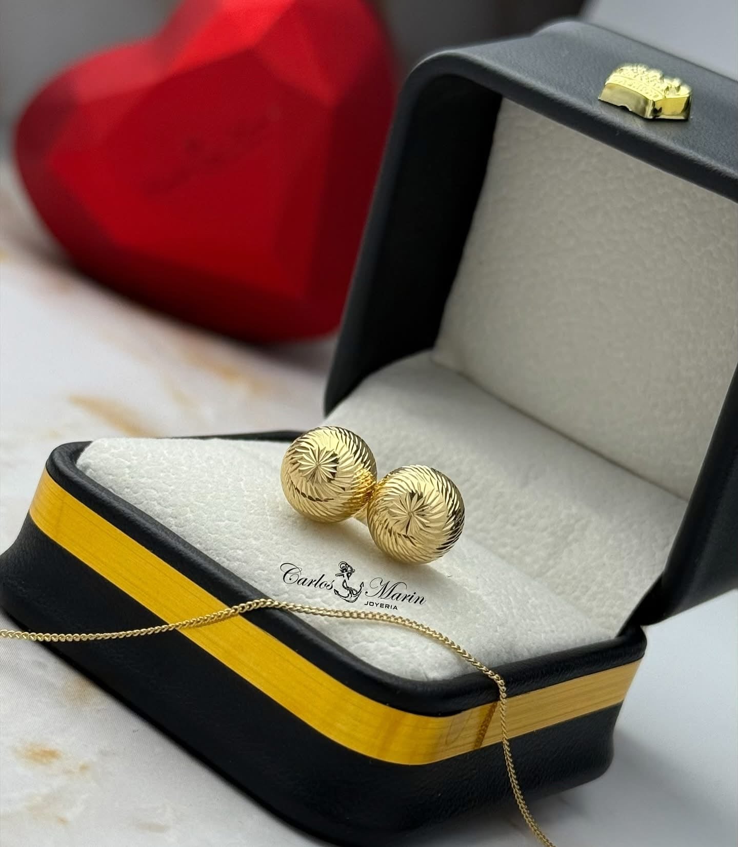 Topos Balín Diamantado #10 en Oro de 18K