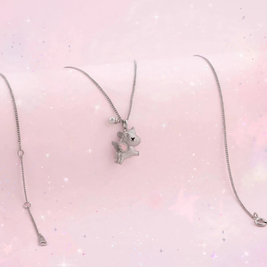 Gargantilla Unicorn – 45 cm en Plata
