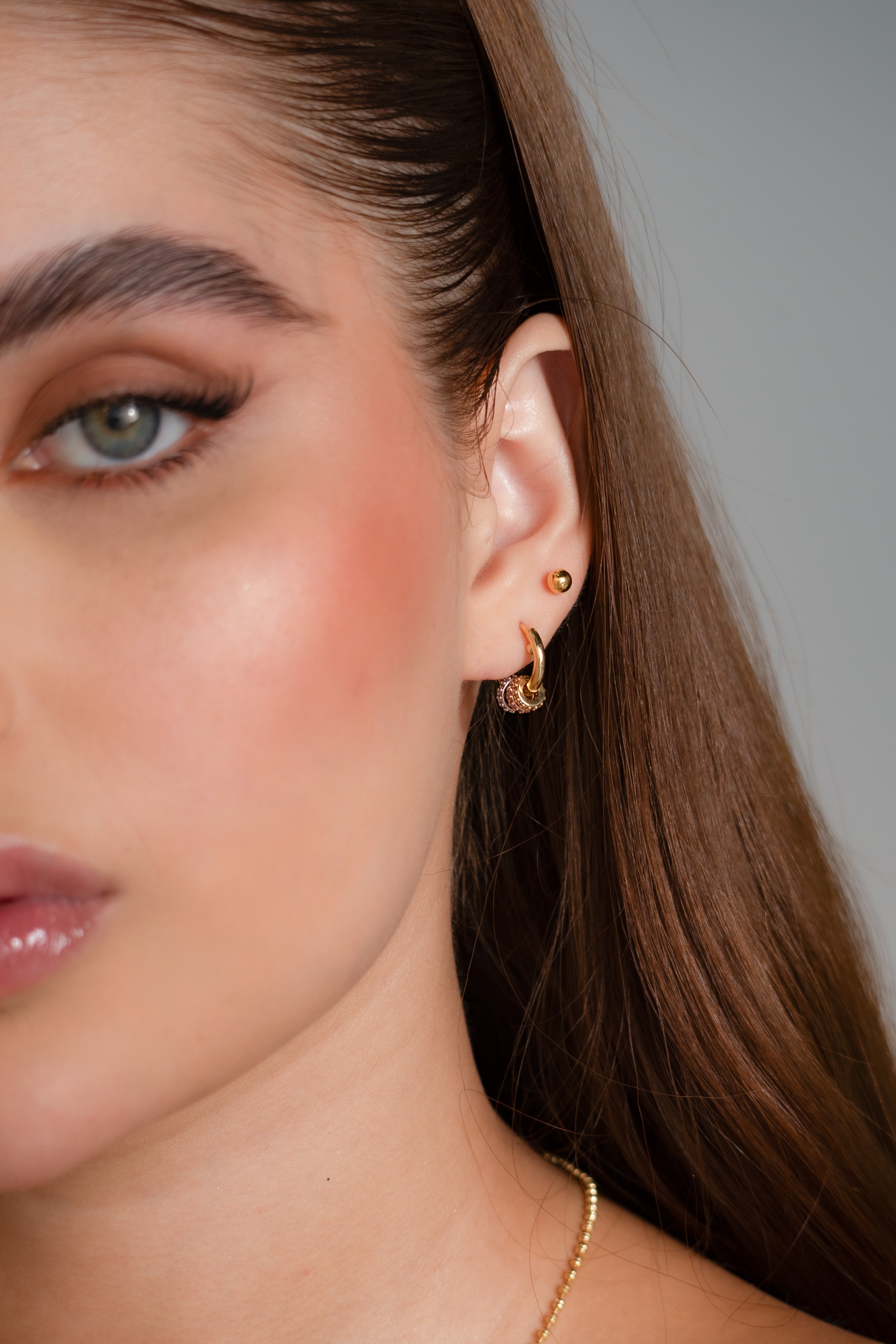 Candongas Trilogy Oro Laminado