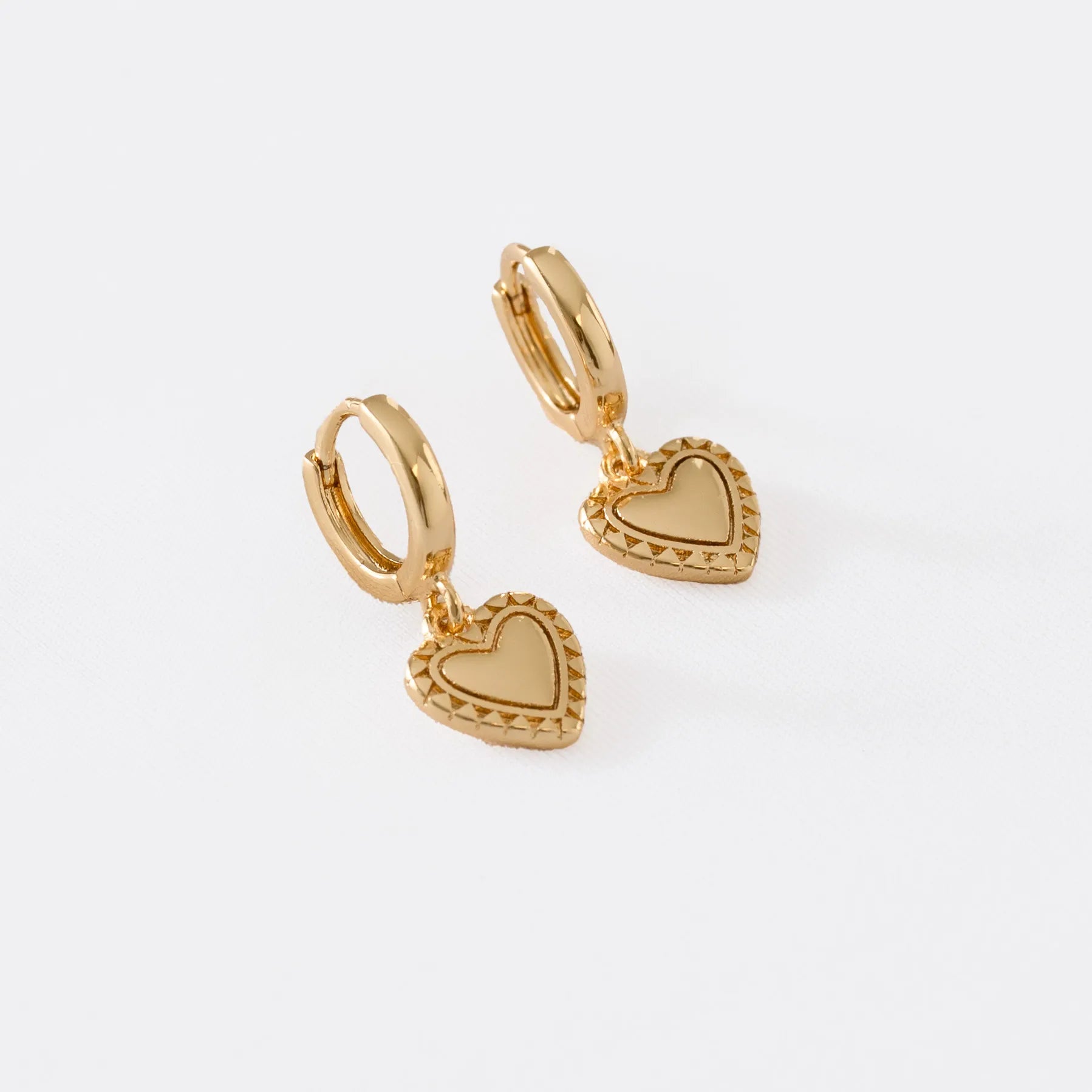 Candongas Heart Oro Laminado