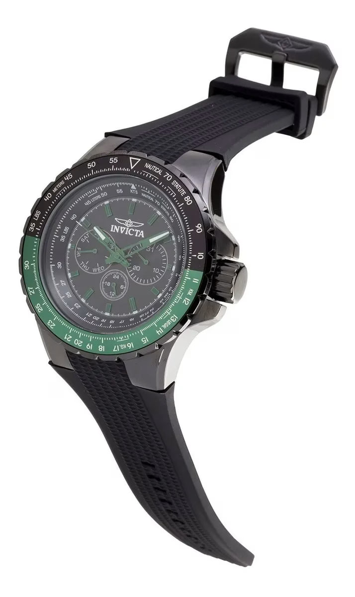 RELOJ DEPORTIVO PARA HOMBRE INVICTA AVIATOR - NEGRO - 39297
