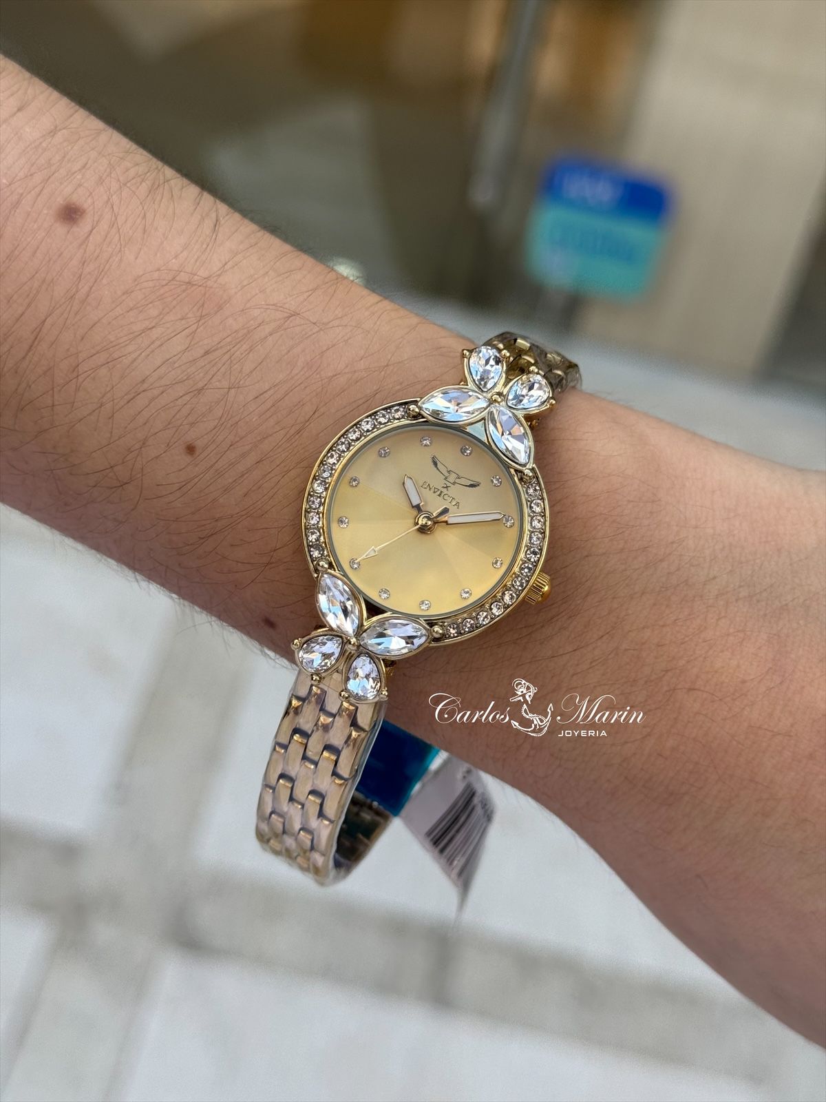 Reloj Invicta mujer Wildflower 69094 dorado elegante