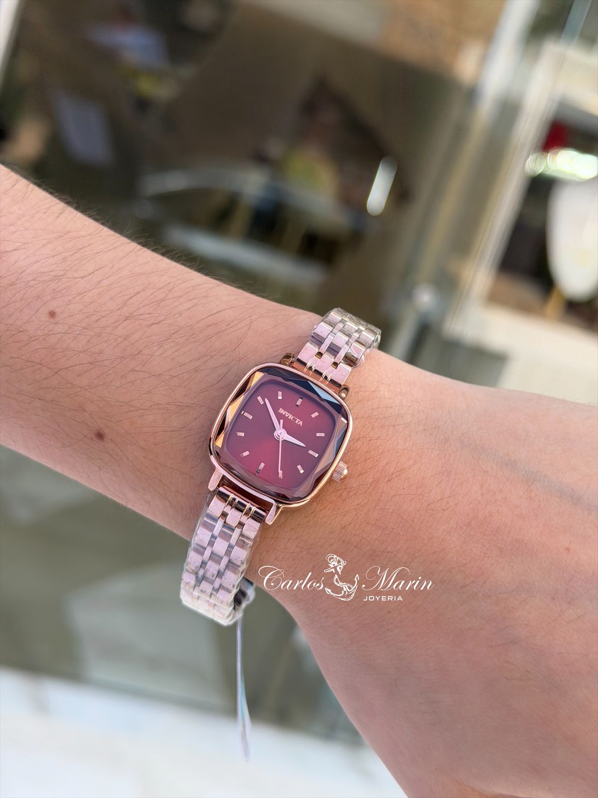 Reloj Invicta mujer Wildflower 69412 vinotinto