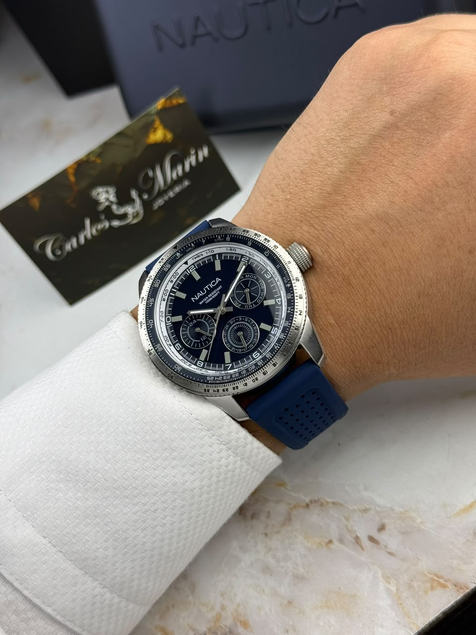Reloj Náutica Original Azul Velero Viento NAPP39S25