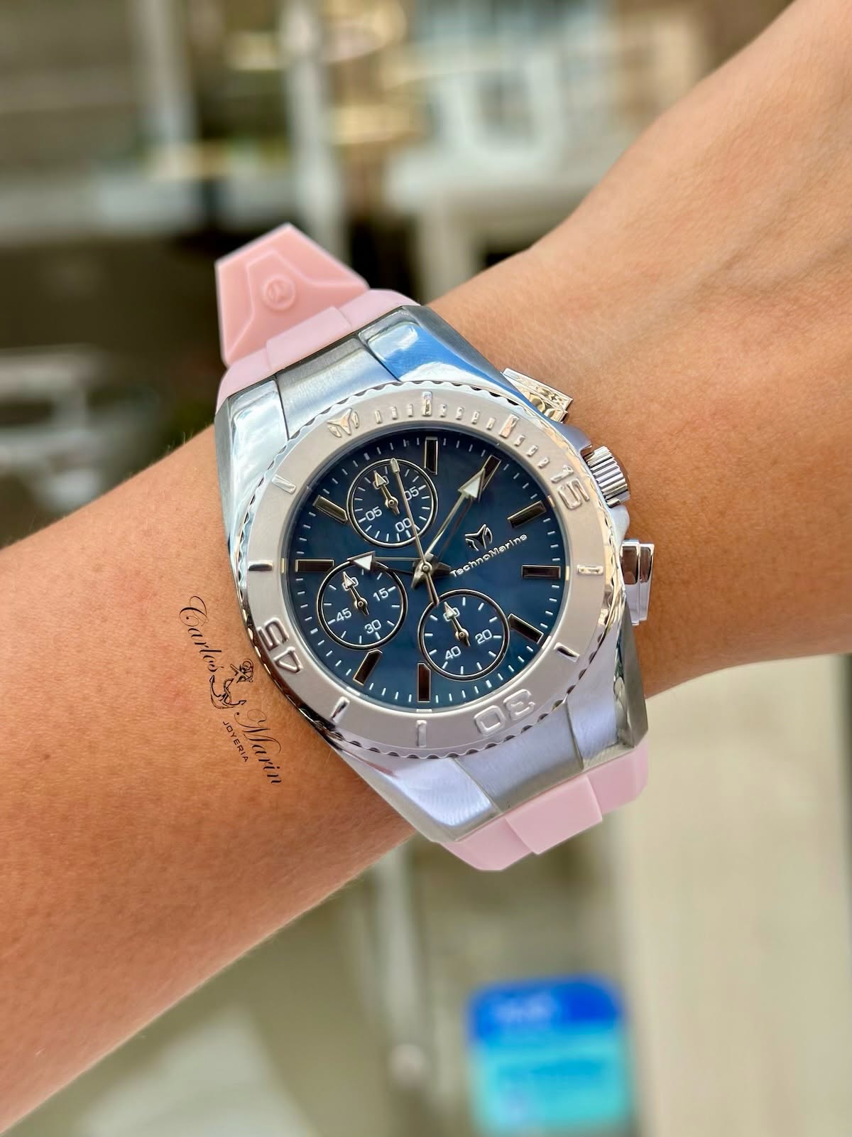 Reloj Technomarine Mujer Cruise Plateado TM-124033 con 3 Pulsos