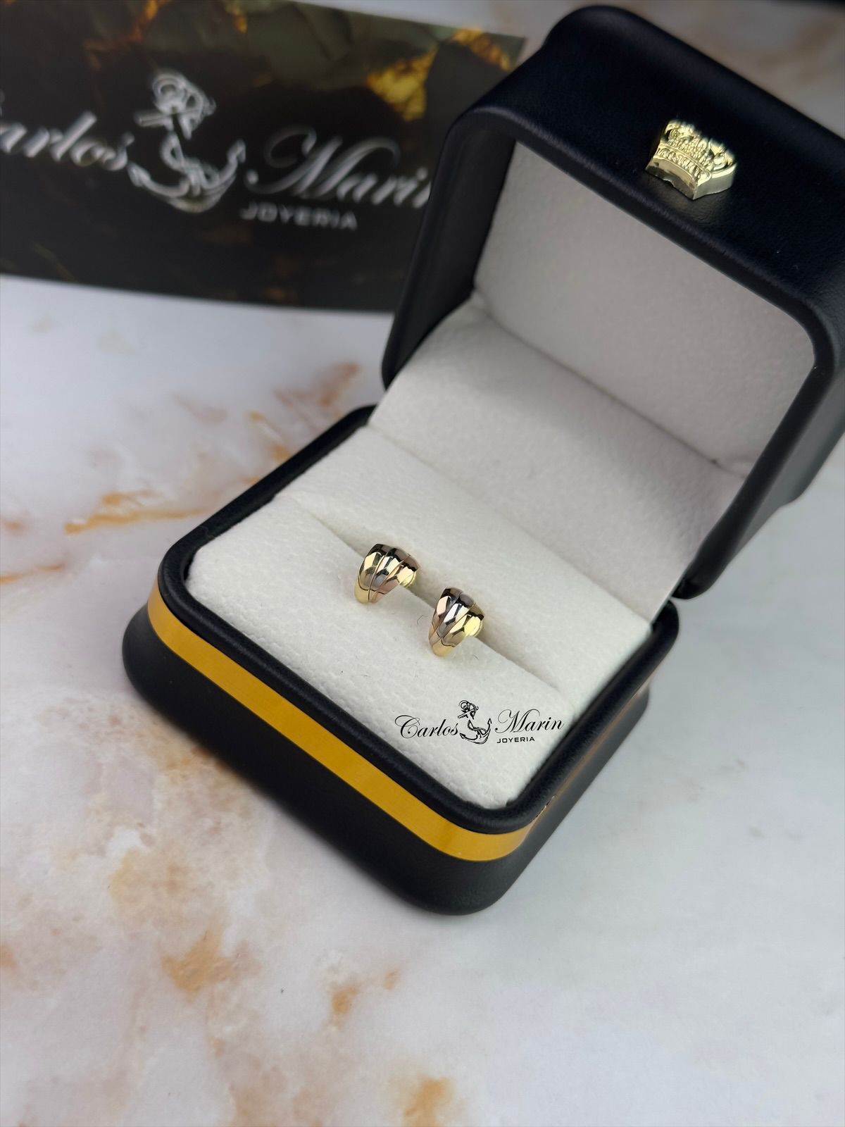 Topos en 3 Oros Oro 18K – Elegancia Tricolor