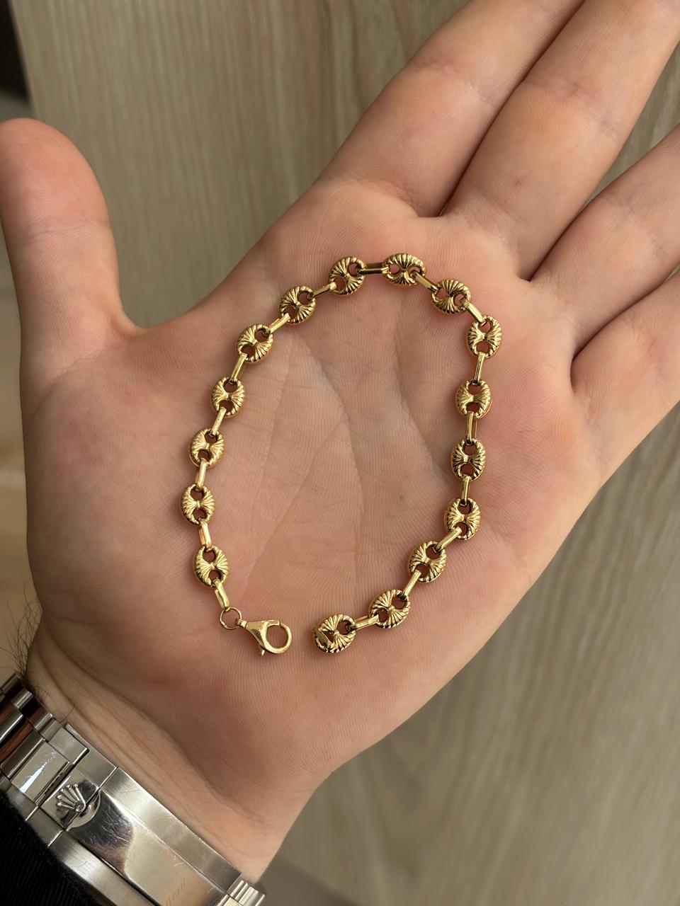 Tobillera Gucci Diamantada 6.5 mm 20 cm en Oro 18K