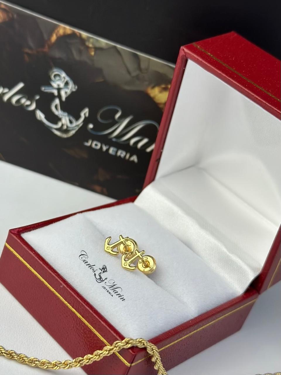 Topos Ancla en Oro 18K