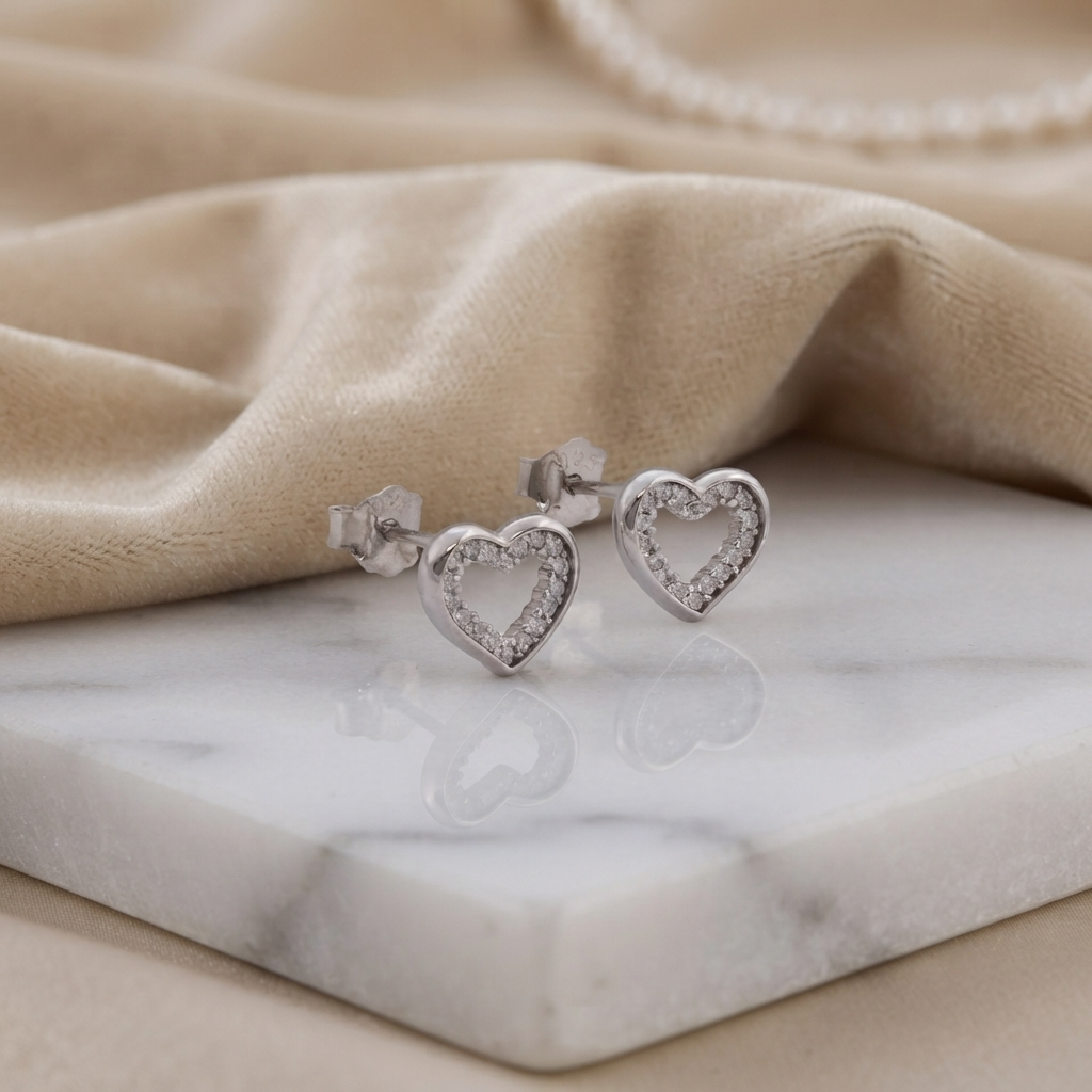 Topos Heart Lumiere 8 mm en Plata