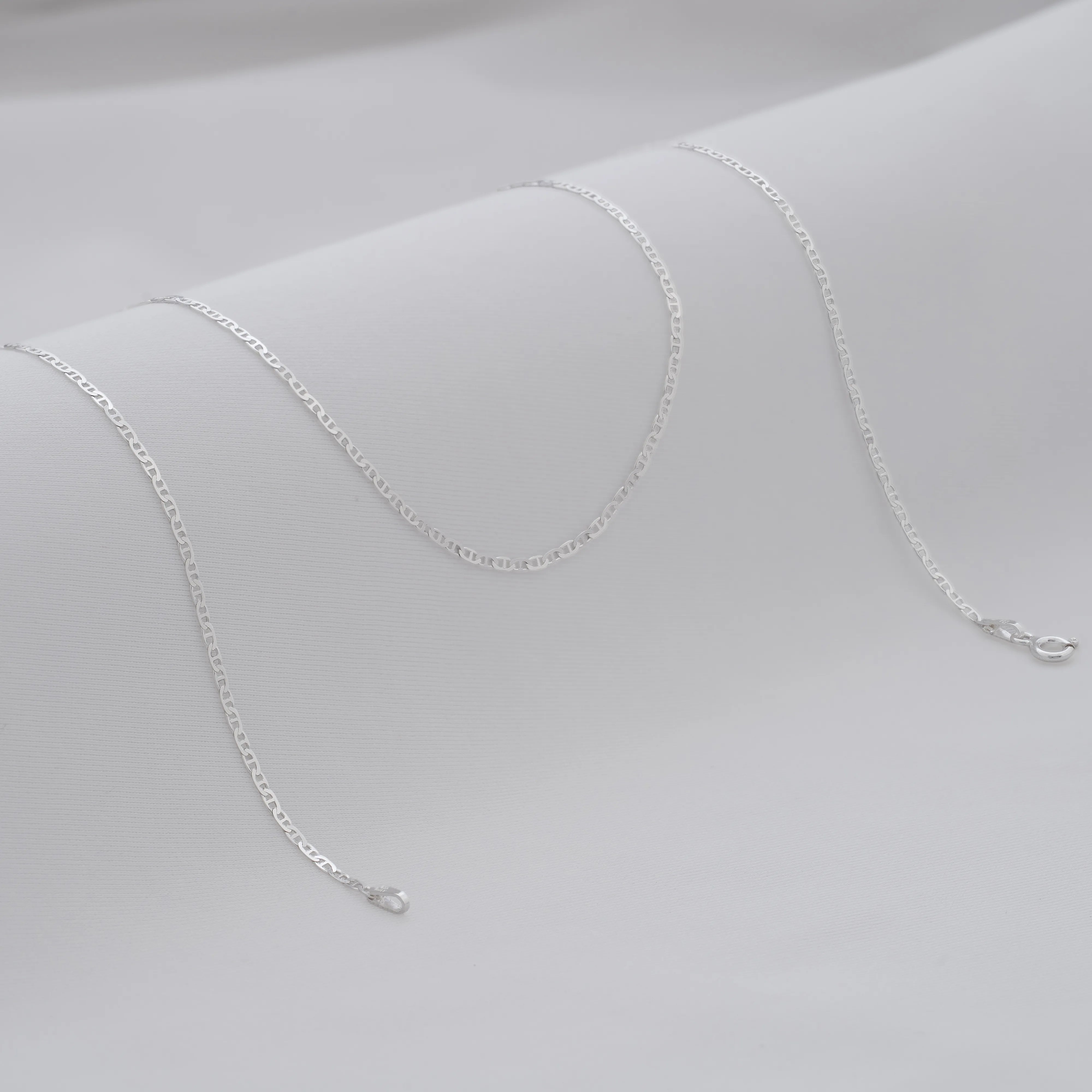 Cadena Marine de 1.5 mm y 45 cm en Plata