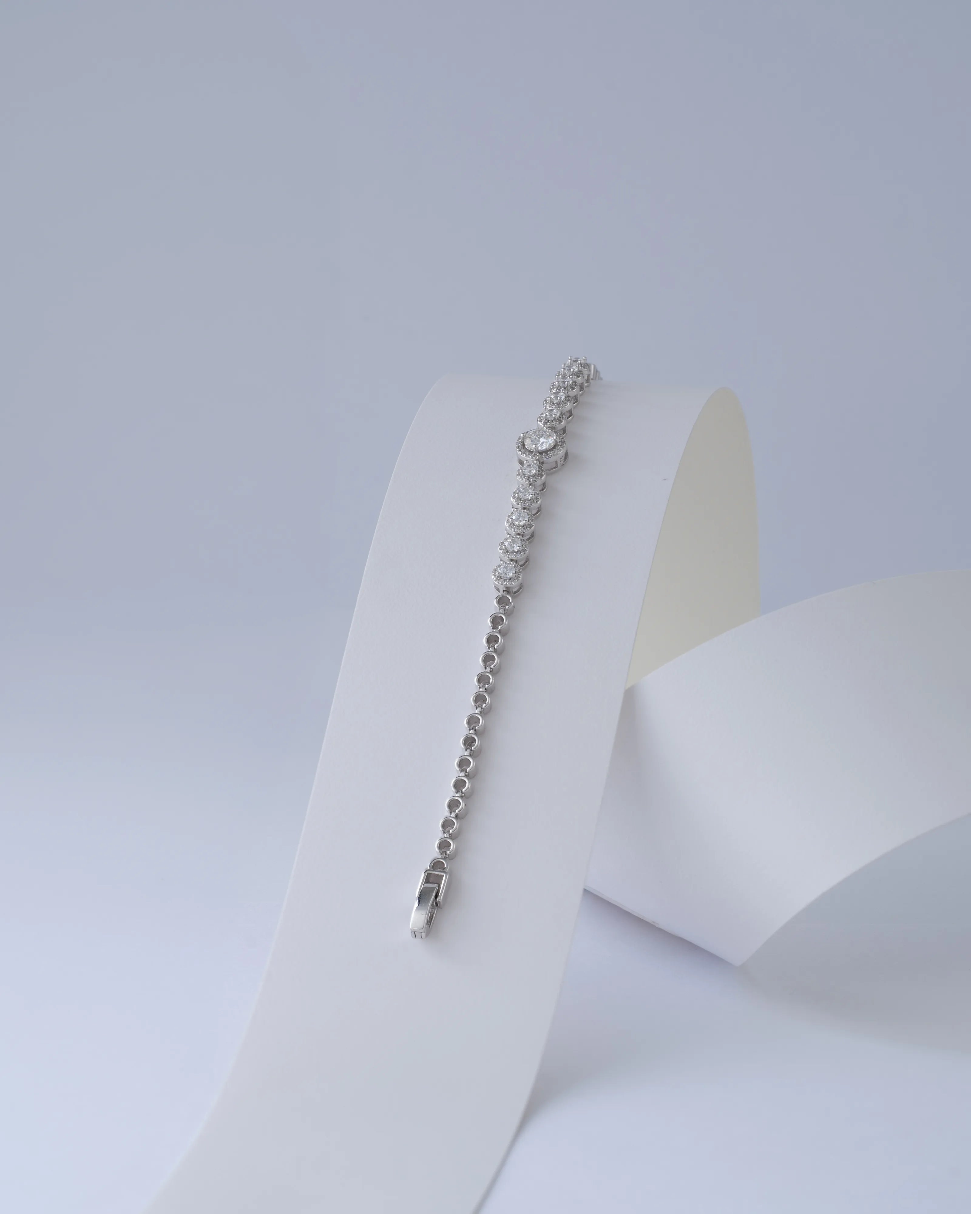 Pulsera Claire MT 17,5 cm en Plata