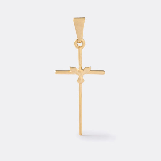 Dije Cruz Celestial en Oro Laminado