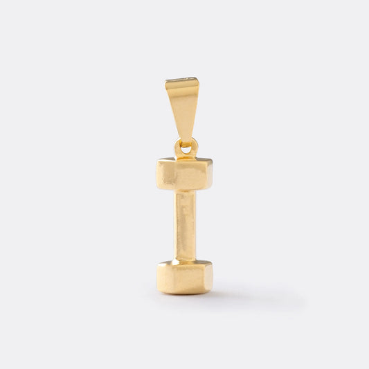 Dije Mancuerna 1.8 cm en Oro Laminado