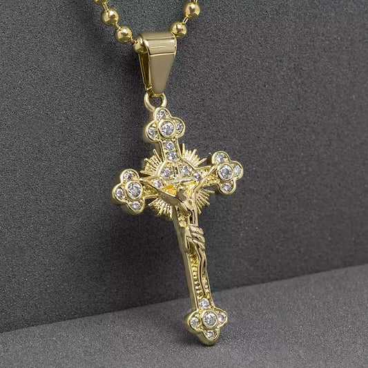 DIJE El Crucificado en Oro Laminado
