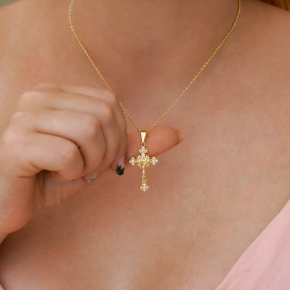 DIJE El Crucificado en Oro Laminado