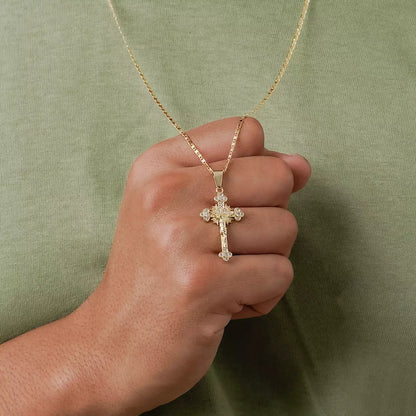 DIJE El Crucificado en Oro Laminado