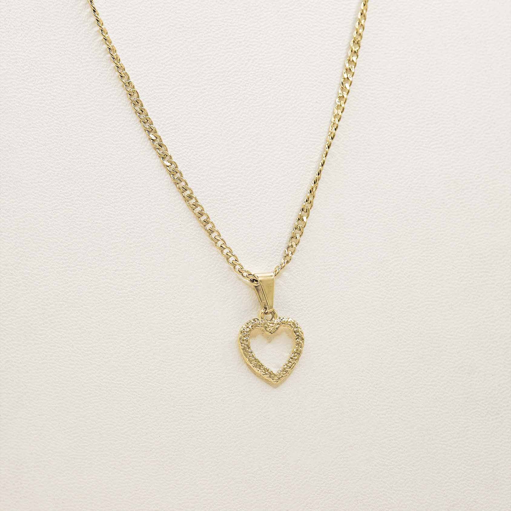 Dije Little Heart en Oro Laminado