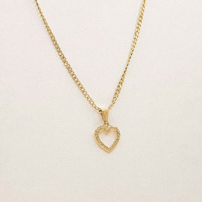 Dije Little Heart en Oro Laminado