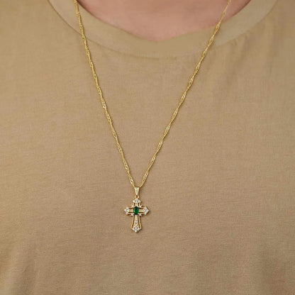 Dije Green Soul en Oro Laminado