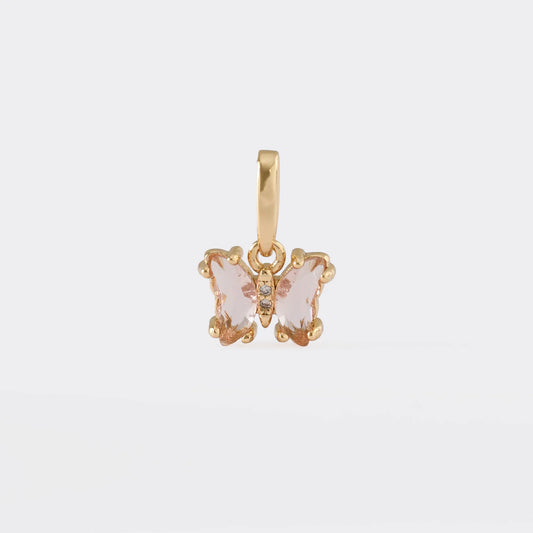 Dije Butterfly Rose en Oro Laminado