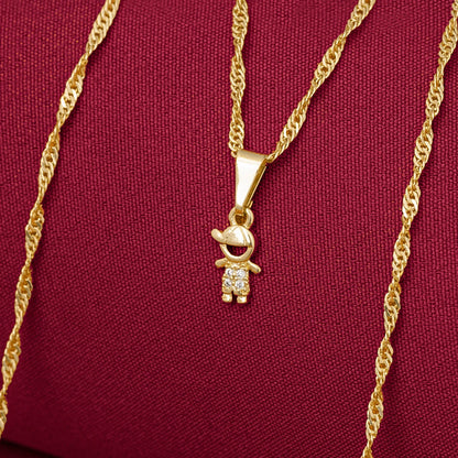 Dije Little Boy en Oro Laminado