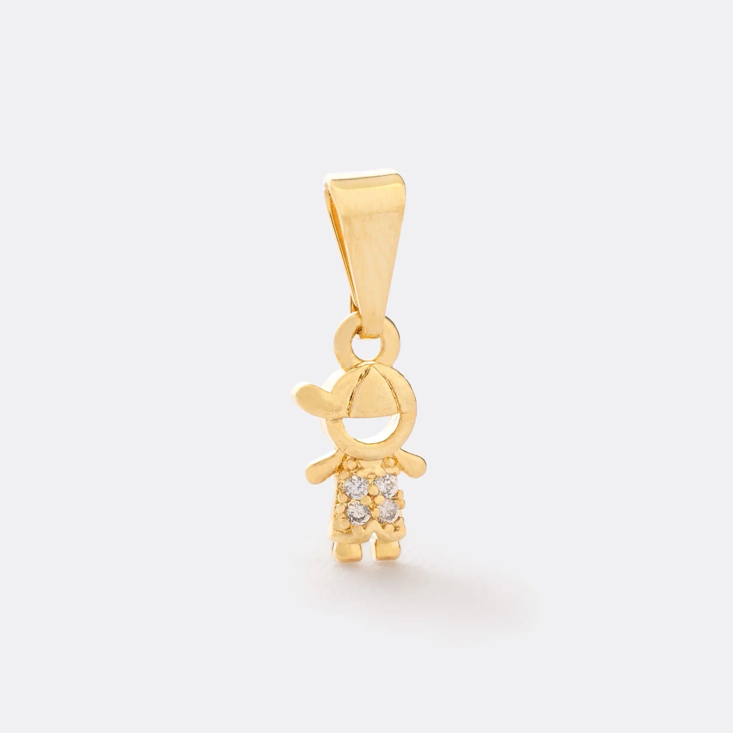Dije Little Boy en Oro Laminado