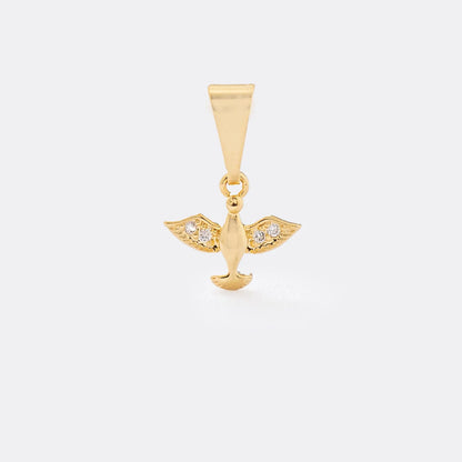Dije Paloma en Oro Laminado
