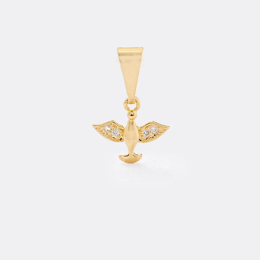 Dije Paloma en Oro Laminado