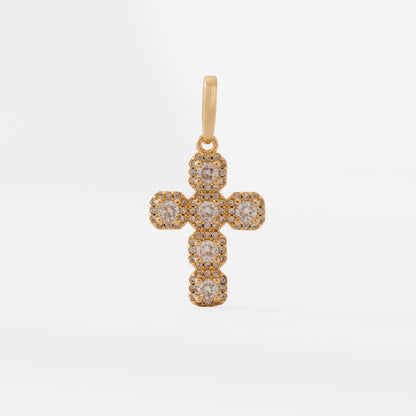 Dije Charm Crystal en Oro Laminado