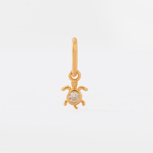 Dije Little Turtle en Oro Laminado