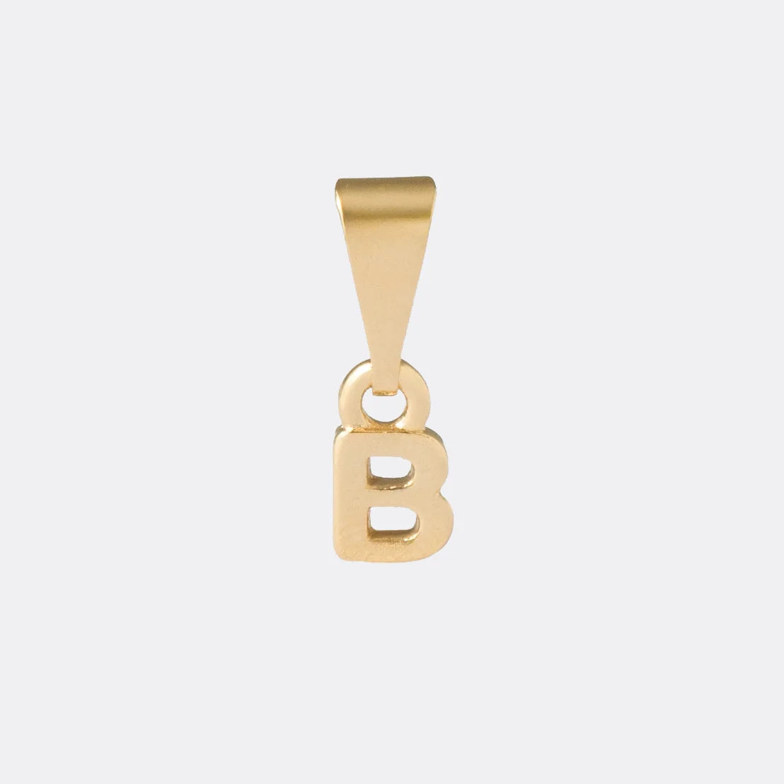 Dije Letras B en Oro Laminado
