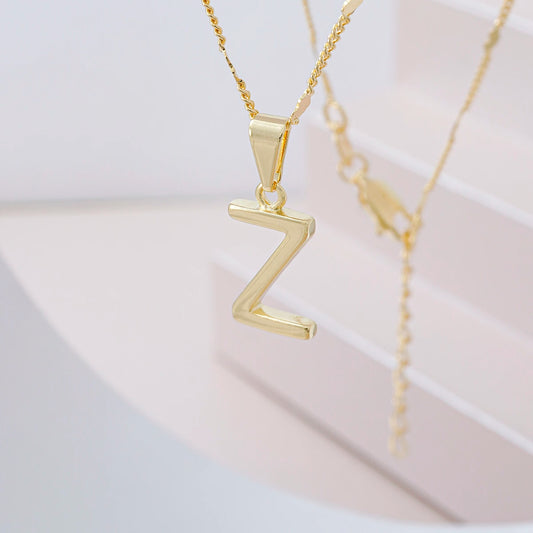 Dije Letras Z en Oro Laminado