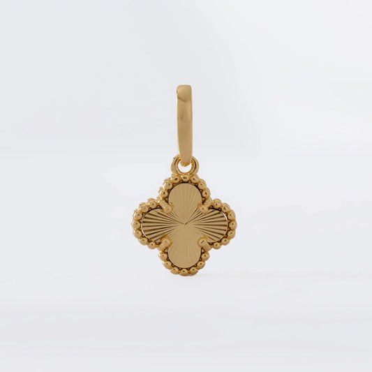 Dije My Sol Clover en Oro Laminado