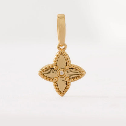 Dije Lottus en Oro Laminado
