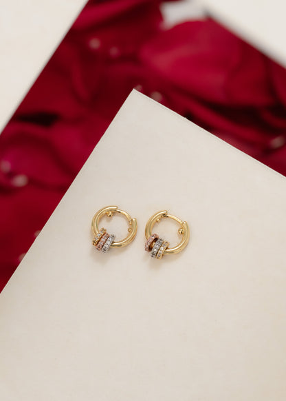 Candongas Trilogy Oro Laminado