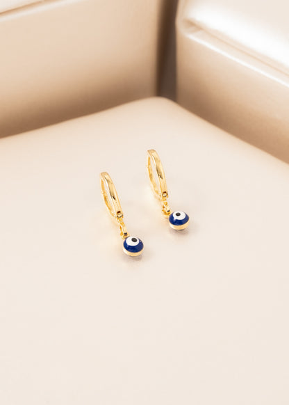 Aretes Ojo Turco Oro Laminado