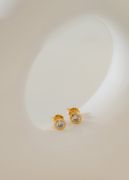 Topo Cristal 5 mm Oro Laminado