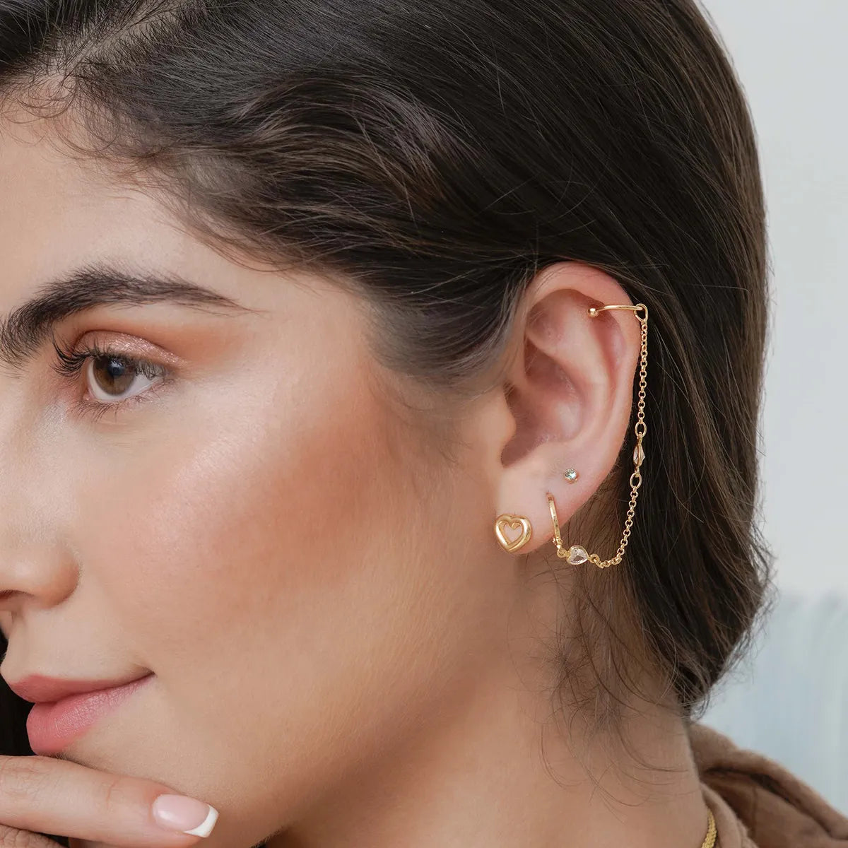 Aretes Gypsy Oro Laminado