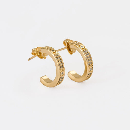 Semi-candonga My Love con Circonias Oro Laminado