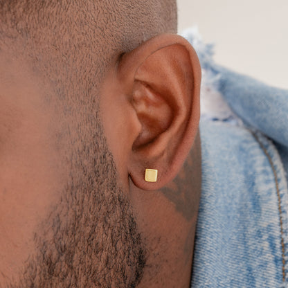 Topos Cuadrado 5 mm Oro Laminado