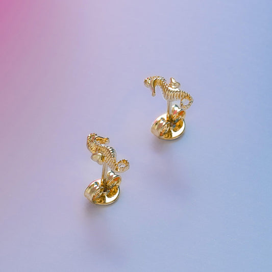 Topos Caballito de Mar Oro Laminado