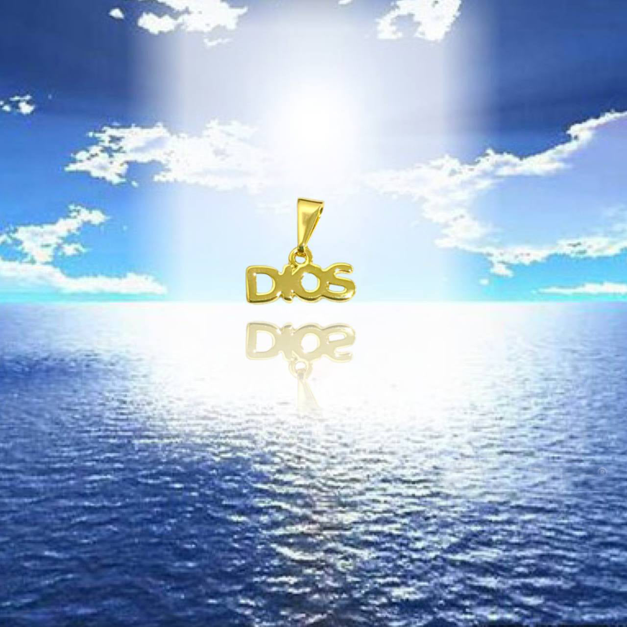 Dije Dios en Oro Laminado