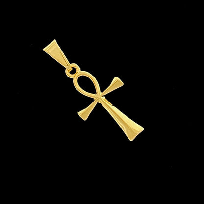 Dije Cruz de la Vida en Oro Laminado