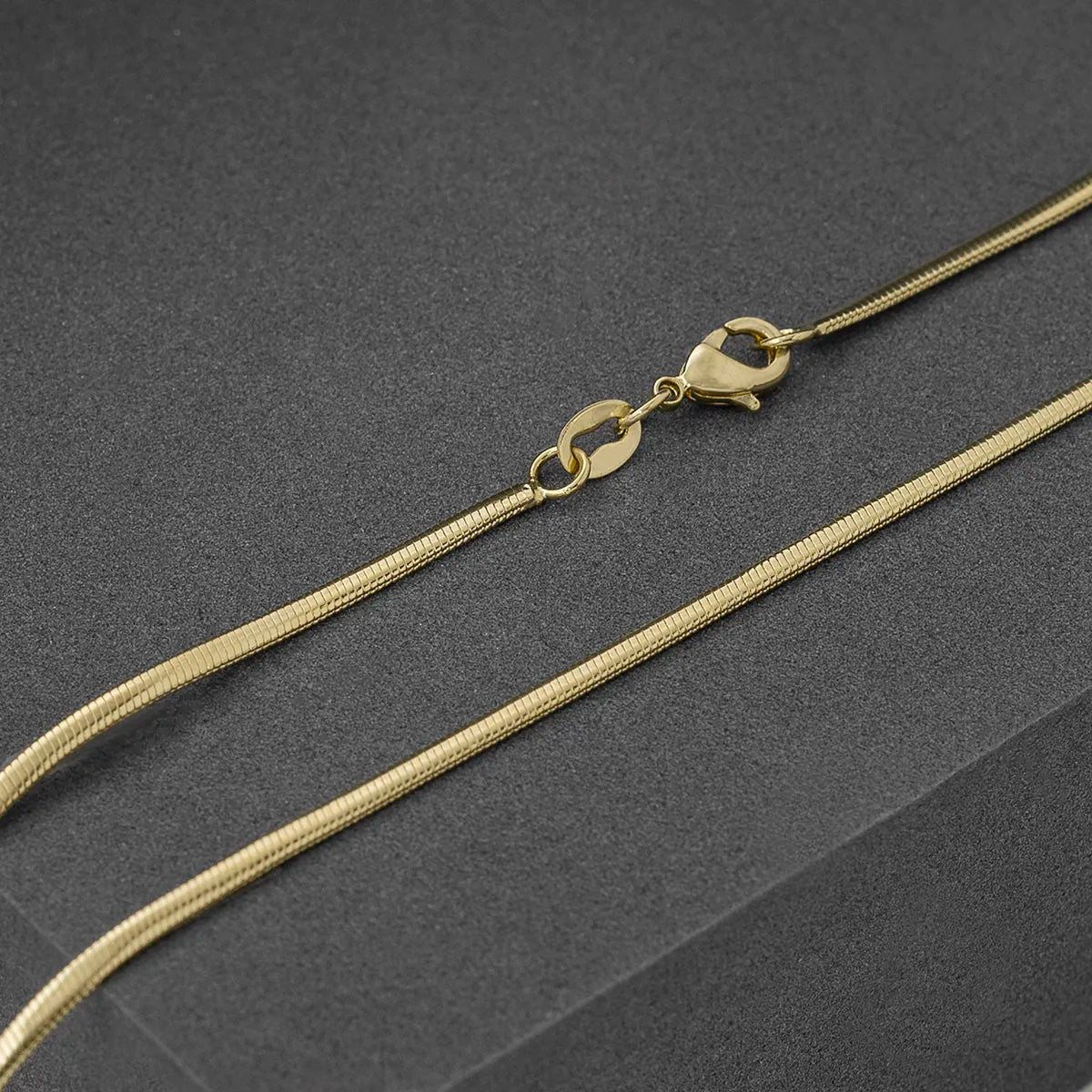 Cadena Serpiente – 65 cm Oro Laminado