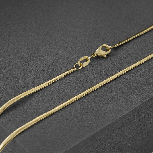 Cadena Serpiente – 65 cm Oro Laminado