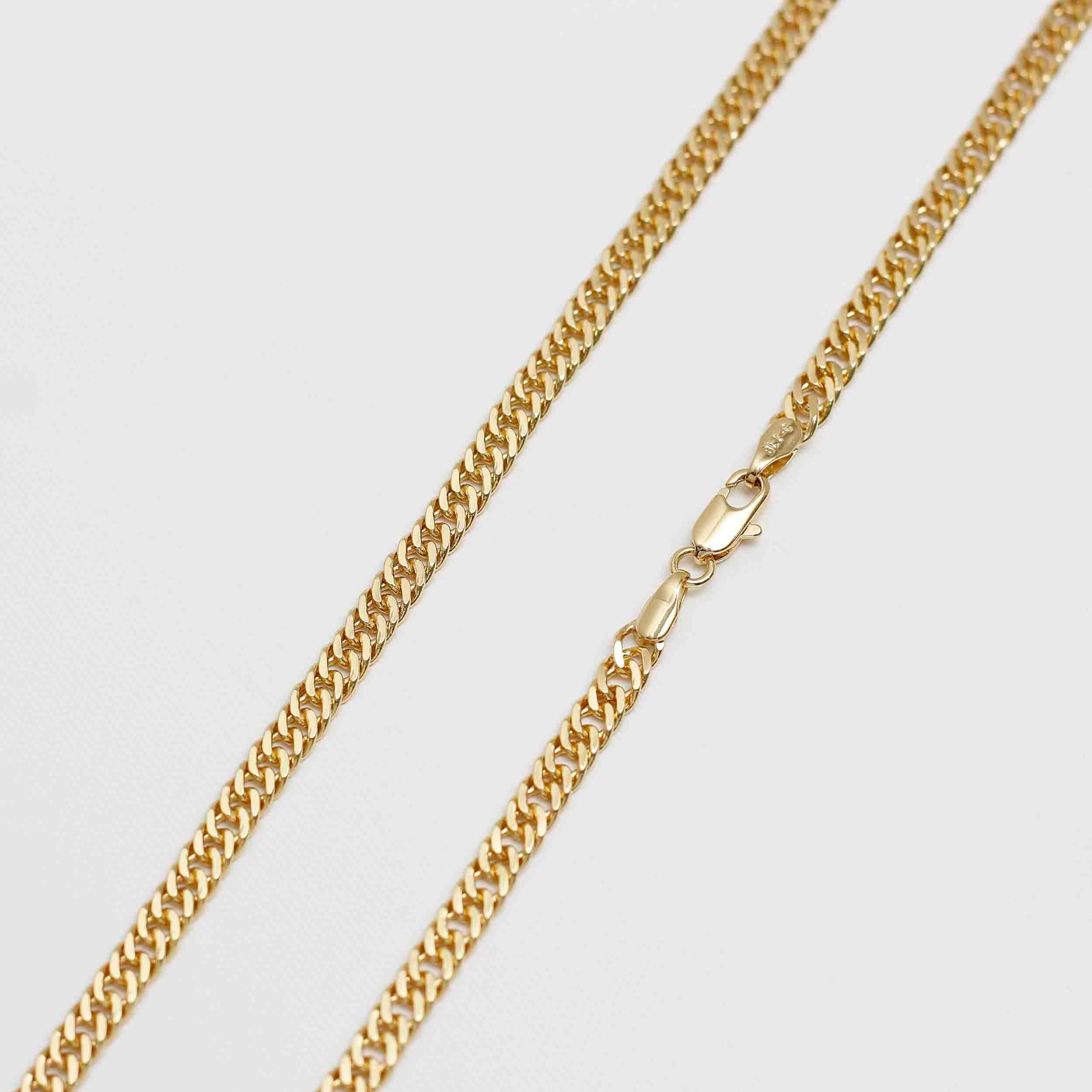 Cadena Continua 4 mm – 65 cm en Oro Laminado