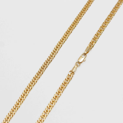 Cadena Continua 4 mm – 65 cm en Oro Laminado