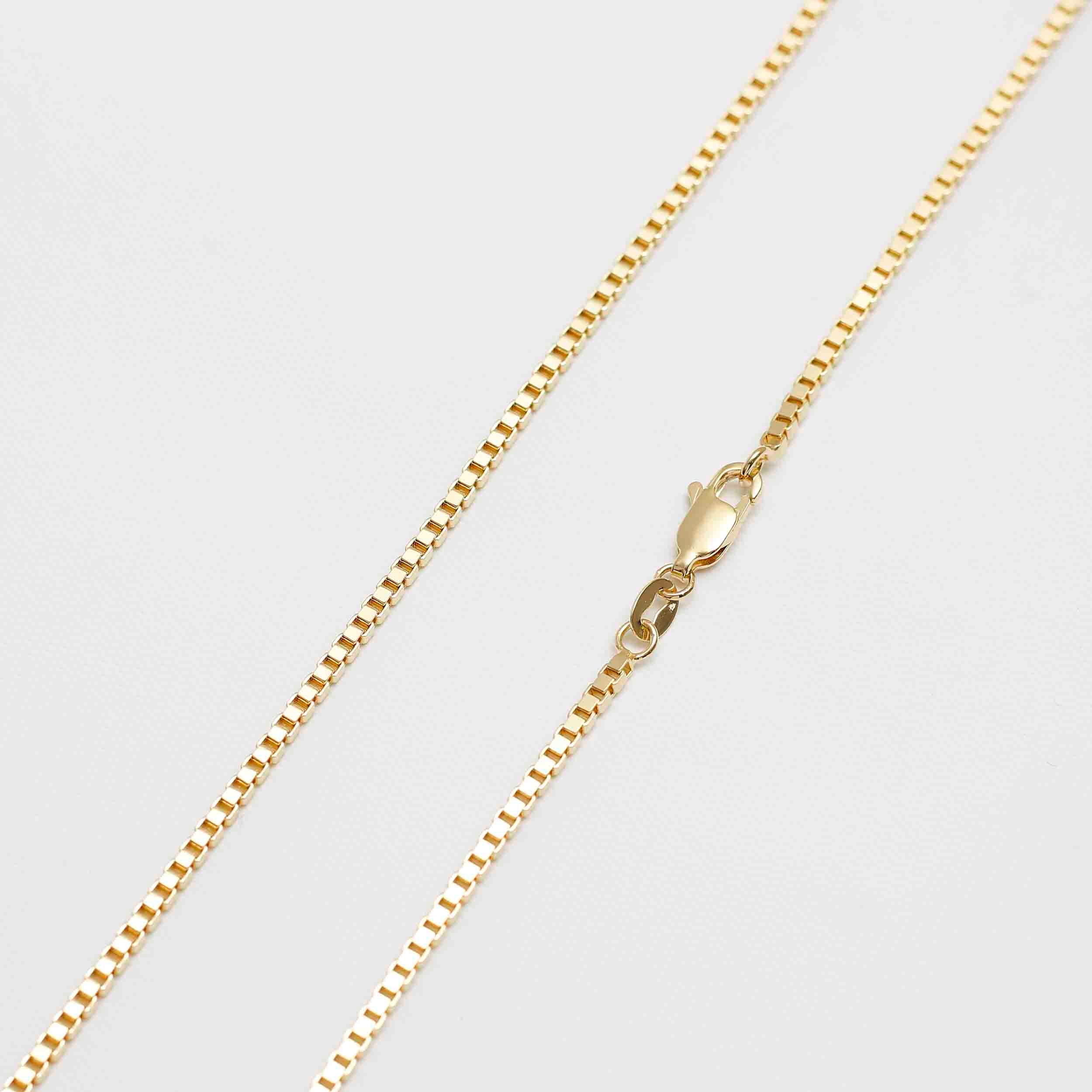 Cadena Veneciana Gruesa – 65 cm en Oro Laminado